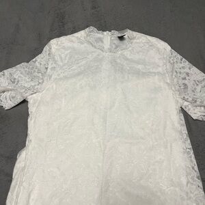 Shein Brand new White long lace Dress